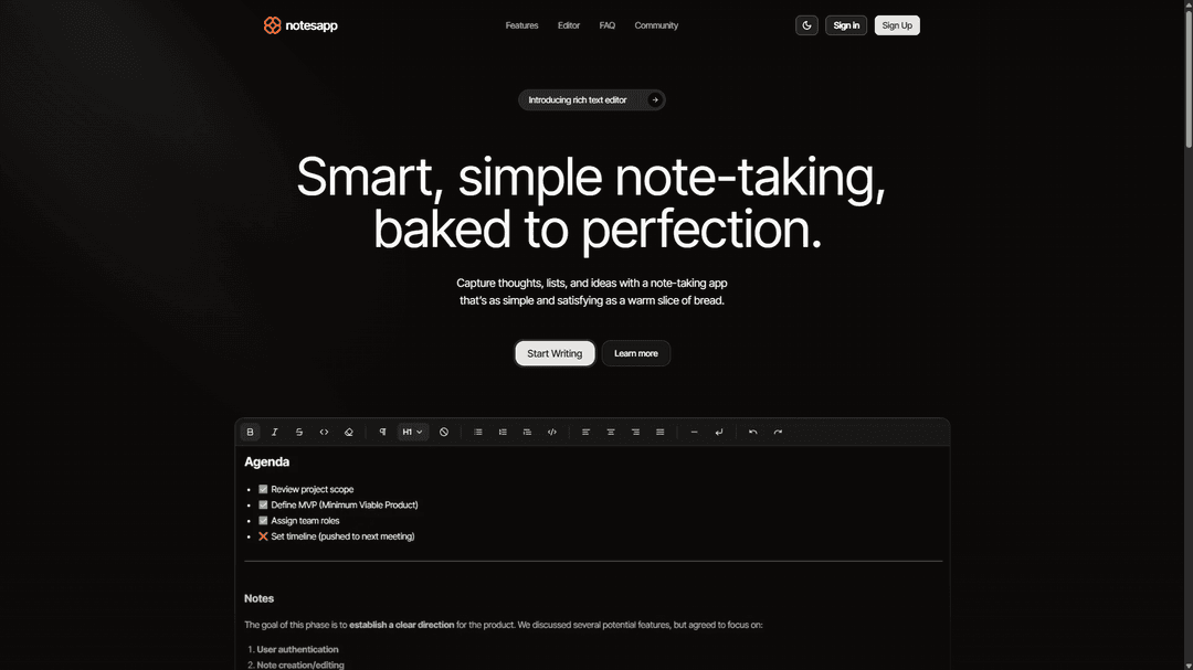 Next.js Notes App